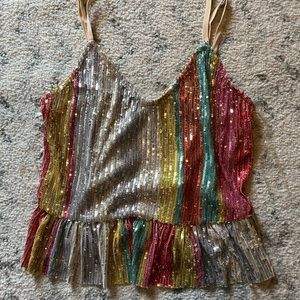 Glittery sans souci top